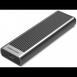 Vention M.2 NVMe SSD Enclosure (USB 3.1 Gen 2-C) with Heat Sink Gray Aluminum Alloy Type (KPKH0)