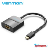 VENTION Type-C to HDMI Adapter 0.15M Black ABS Type