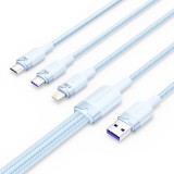Vention USB 2.0 A Male to 3-in-1 USB-C & Lightning & Micro-B Male 6A Cable 1,5m Blue CTRLG
