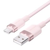 Vention USB 2.0 A Male to C Male 3A Aluminum Alloy Type cable 1m Pink CTNPF