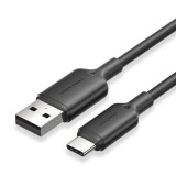 Vention USB 2.0 A Male to C Male 3A PVC Type cable 1m Black  CTQBF