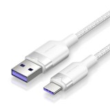 Vention USB 2.0 A Male to C Male 6A Aluminum Alloy Type cable 2m White CTOWH