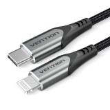 Vention USB 2.0 C to Lightning Cable Aluminum Alloy Type 2m Black TACHH