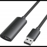 Vention USB 2.0 Type-A Male to Type-A Female Active Extension Cable 25M Black (CBKBS)