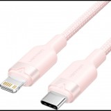 Vention USB 2.0 Type-C Male to Lightning Male 3A Cable 1M Pink Aluminum Alloy Type (LALPF)
