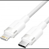 Vention USB 2.0 Type-C Male to Lightning Male 3A Cable 1M White Aluminum Alloy Type (LALWF)