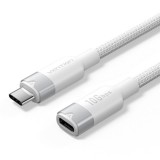 Vention USB 3.2 Gen2 C Male to C Female 10Gbps Extension Aluminum Alloy Type cable 1m White TRFWF