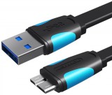 Vention USB-A 3.0/M to Micro USB-B cable 0,2m Black VAS-A12-B025