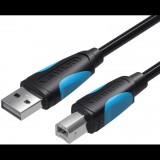 Vention USB-A to USB-B Print Cable with 2x Ferrite Core 8m Black (VAS-A16-B800)