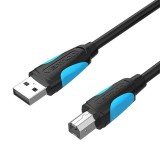 Vention USB-A - USB-B nyomtató kábel 5m fekete (VAS-A16-B500) (VAS-A16-B500)