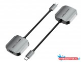 VENTION USB-C to VGA Converter 0.15M Gray Aluminum Alloy Type