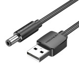 Vention USB - DC tápkábel 5,5mm 0,5m fekete (CEYBD) (CEYBD)