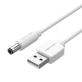 Vention USB - DC tápkábel 5,5mm 1,5m fehér (CEYWG) (CEYWG)