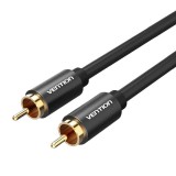 Vention VAB-R09-B100 audio kábel 1 M RCA Fekete (VAB-R09-B100)