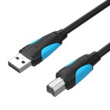 Vention VAS-A14-B100 USB kábel 1 M USB 2.0 USB A USB B Fekete, Fehér (VAS-A16-B100)