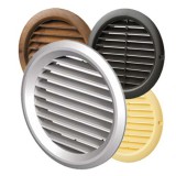 Vents BVS kör szellőzőrács csőcsonkkal, szúnyoghálóval - 50 - barna