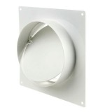 Vents Csőtoldó idom takarólappal, visszacsapó szeleppel - 125