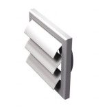 Vents MV 100 VJ LIGHT OAK Szellőzőrács grav.redőnnyel, csőcsatlakozóval szerelve