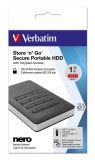 Verbatim 1TB 2,5" USB3.1 Store "n" Go Secure Portable HDD Black 53401