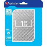 Verbatim 1TB HDD 2,5" Külső Merevlemez, USB 3.0, Ezüst