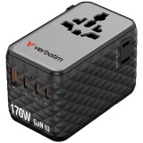 Verbatim 30190 Charge n Travel 170W fekete univerzális utazó adapter (30190)