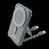 Verbatim 32251 Charge n Go 2C 5000mAh szürke vezeték nélküli mágneses kitámasztható powerbank 2xUSB-C kábellel (32251)