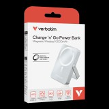 Verbatim 32266 MagSafe Wireless Power Bank Kitámasztóval 10000mAh 20W - Kék (32266)