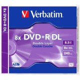 Verbatim 43540 írható DVD 8,5 GB DVD+R 1 dB (43541)