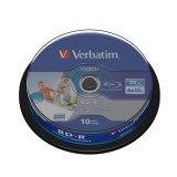 Verbatim BD-R Datalife 25 GB 6X Nyomtatható Blu-Ray  - Cake (10)