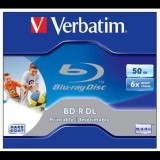 Verbatim BD-R DL 50GB 6x Dupla Rétegű Blu-Ray lemez (BRV-6DL) - Lemez