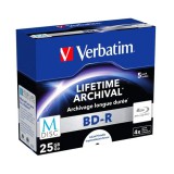 Verbatim BD-R M-Disc 25GB 4x Blu-Ray Nyomtatható Lemez, Normál Tokban (1)