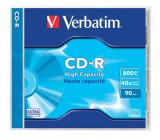 Verbatim CD-R 90 40x Normál tok 1db-os (1-es címke) 43428
