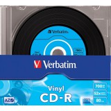 Verbatim CD-R Azo Data Vinyl 52X Lemez - Slim Tokban (10)