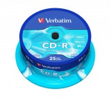 Verbatim cd-r írható cd lemez 700mb 25db hengeres 43432