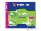 Verbatim CD-RW lemez, újraírható, SERL, 700MB, 8-12x, 1 db, normál tok
