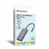 Verbatim CMH-05 USB C-típus 5000 Mbit/s Ezüst (32150)