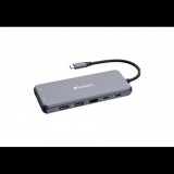 Verbatim CMH-14 USB C-típus 5000 Mbit/s Ezüst (32154)