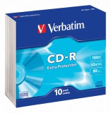 Verbatim DataLife CD-R 80 52x slim tok 10db/cs (10-es címke) 43415