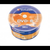 Verbatim DVD-R 4.7GB 16x DVD lemez zsugorhengeres 50db/henger  (43788) (43788) - Lemez