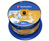 Verbatim DVD-R 4,7Gb 16x Hengeres 50db/csomag (50-es címke) 43533