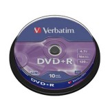 Verbatim DVD+R írható DVD lemez 4,7GB 10db hengeres (43498)