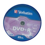 Verbatim DVD+R írható DVD lemez 4,7GB 25db hengeres (43500)