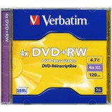 Verbatim dvdvu+4 dvd+rw normál tokos dvd lemez ver432289