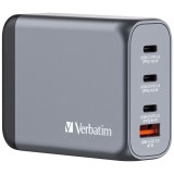 Verbatim GNC-100 GaN Charger 100W  2x USB-C PD 100W, 1x USB-C PD 65W, 1x USB-A QC 3.0