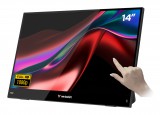 Verbatim Portable 14" FHD Touch Monitor LIGHT Hordozható monitor Fekete 35,6 cm (14") LCD 1920 x 1080 px