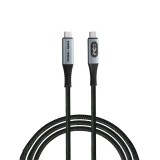 Verbatim Sync & Charge USB4 with Power Display USB-C/USB-C 240W Cable 1,2m Black 31849