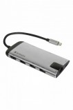 Verbatim USB-C Multiport Hub Silver 49142
