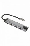 Verbatim USB-C Multiport Hub USB 3.0 | HDMI | Gigabit Ethernet Silver 49141