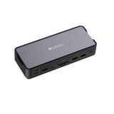 Verbatim USB-C Pro Docking Station 15 Port CDS-15, USB-A,USB-C, HDMI, DP, Audio, SD+microSD, RJ45