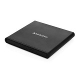 Verbatim V53504 Slimline DVD±RW, USB 2.0 Fekete külső DVD író